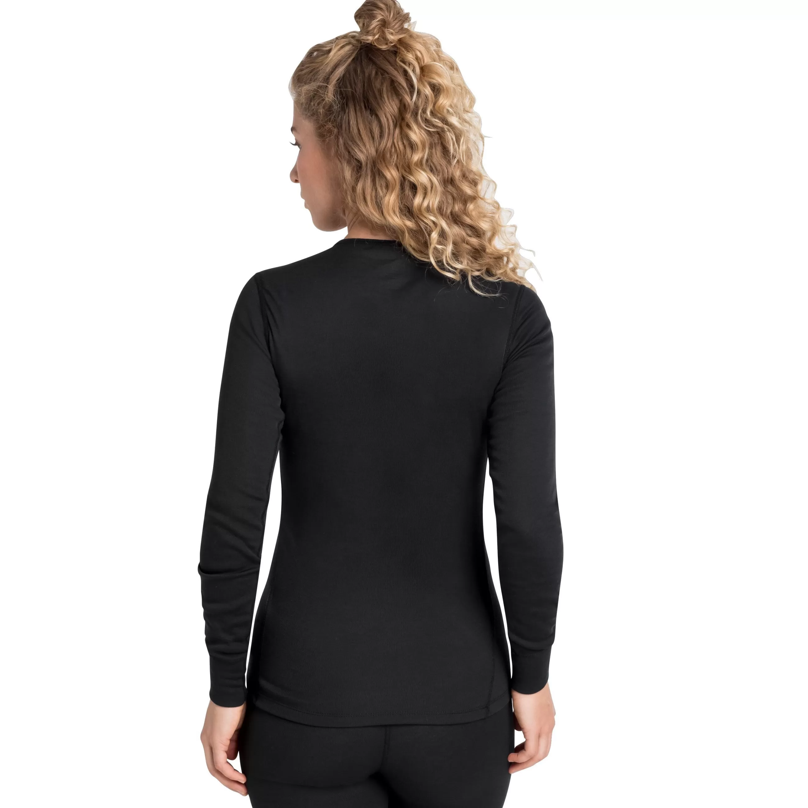 Base Layers^Odlo The Women's Active Warm Eco Long Sleeve Base Layer Top Black