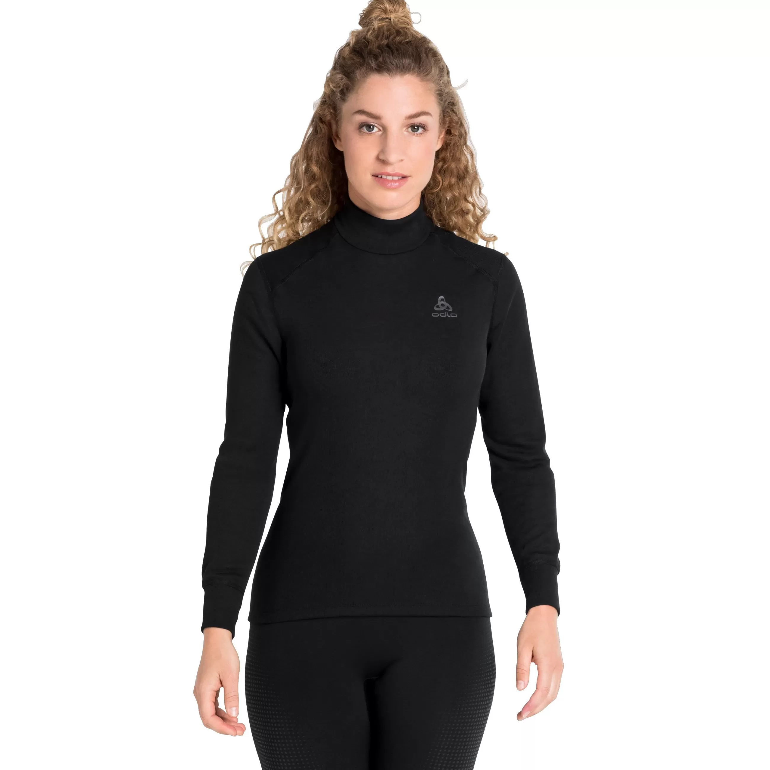 Base Layers^Odlo The Women's Active Warm Eco Stand-Up Collar Base Layer Top Black
