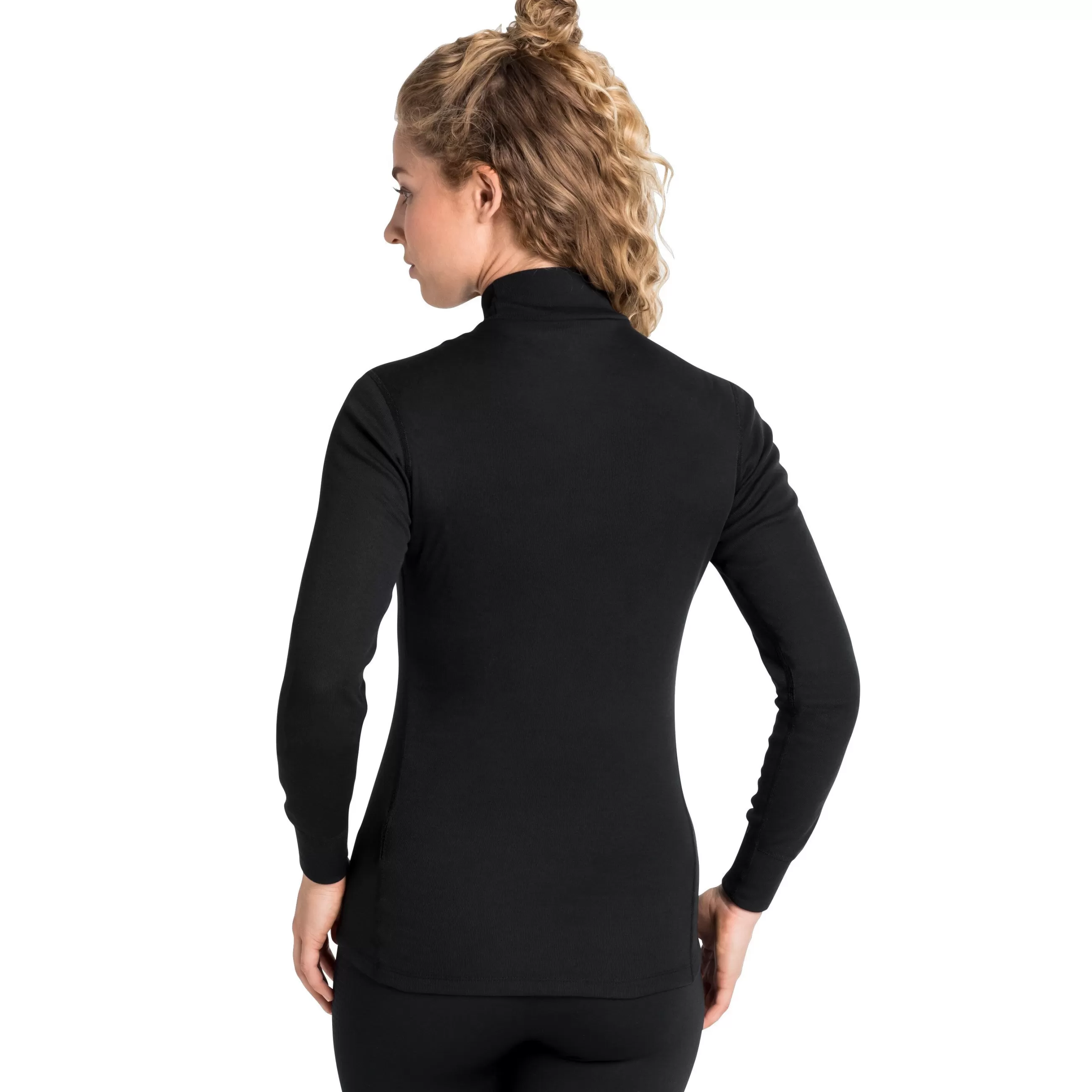 Base Layers^Odlo The Women's Active Warm Eco Stand-Up Collar Base Layer Top Black
