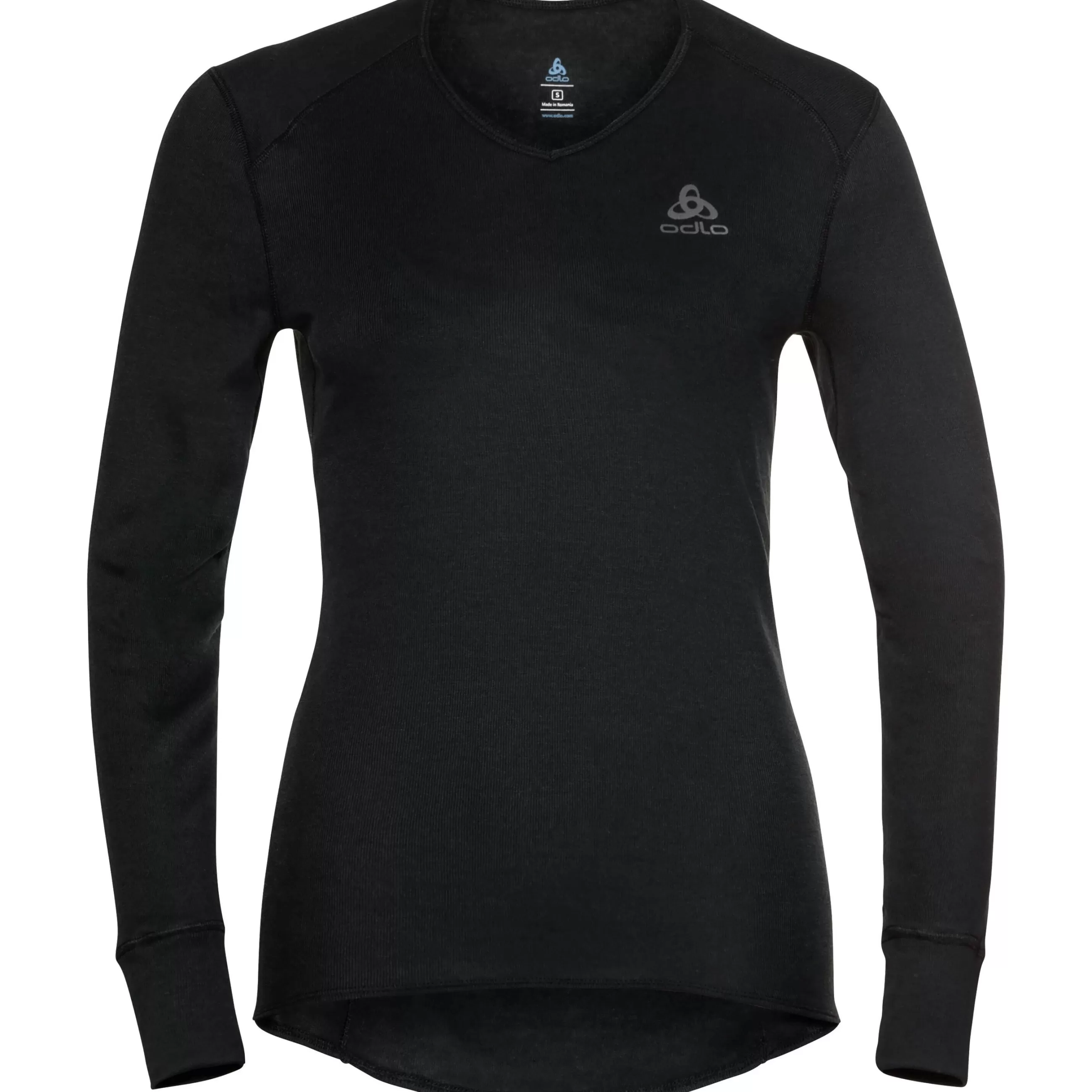 Base Layers^Odlo The Women's Active Warm Eco V-Neck Base Layer Top Black