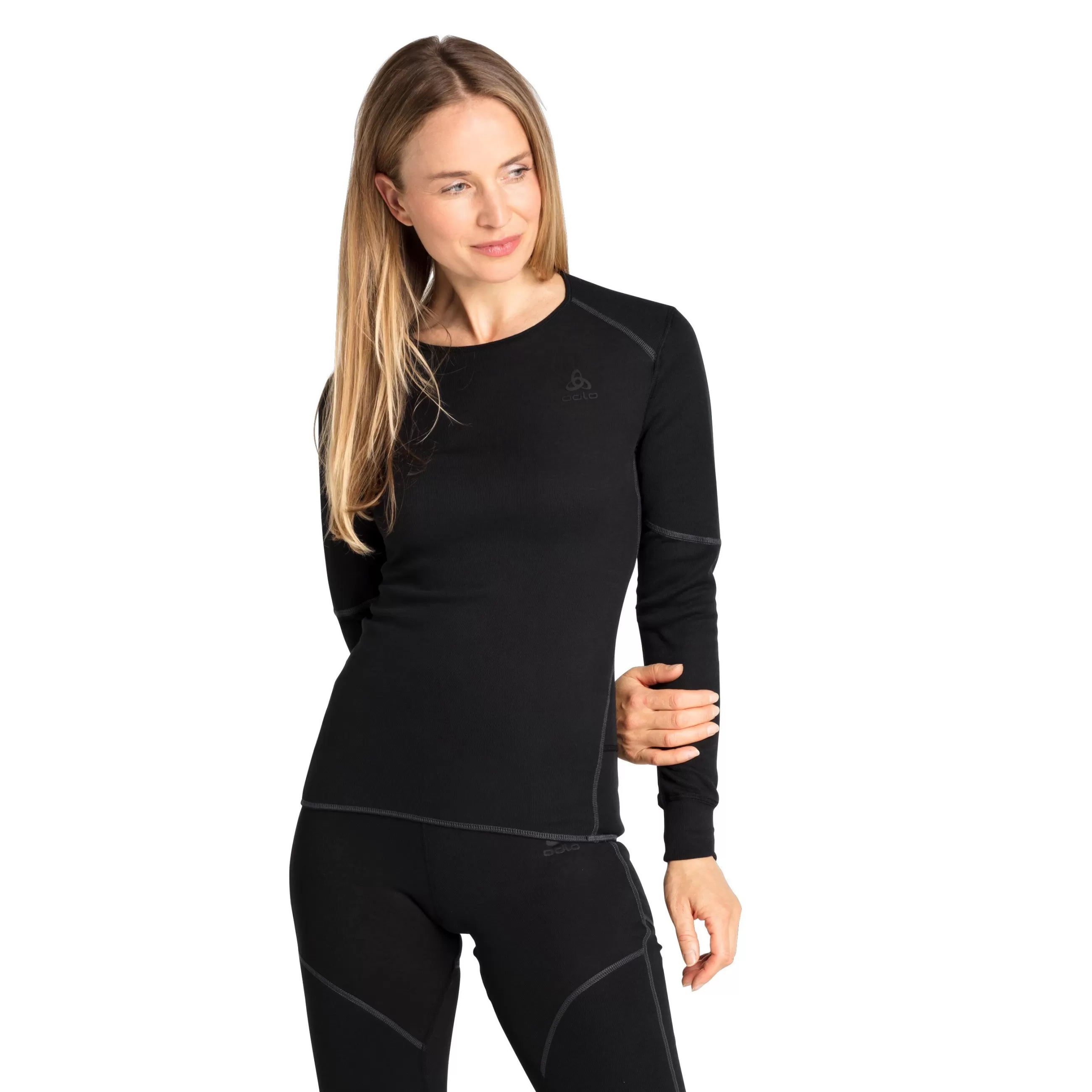 Base Layers^Odlo The Women's Active X-Warm Eco Long Sleeve Base Layer Top Black