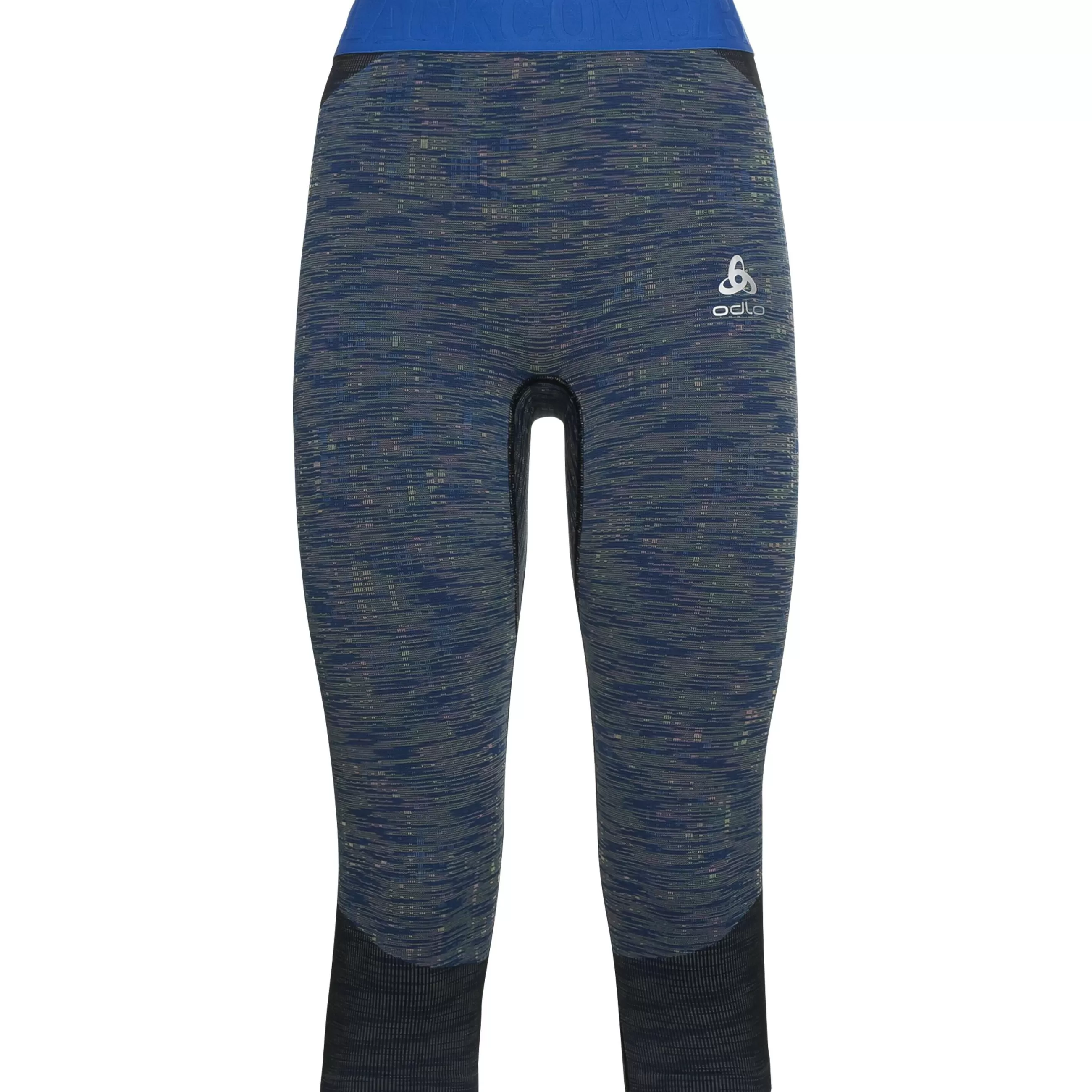 Base Layers^Odlo The Women's Blackcomb 3/4 Base Layer Bottoms Blue Tattoo - Space Dye