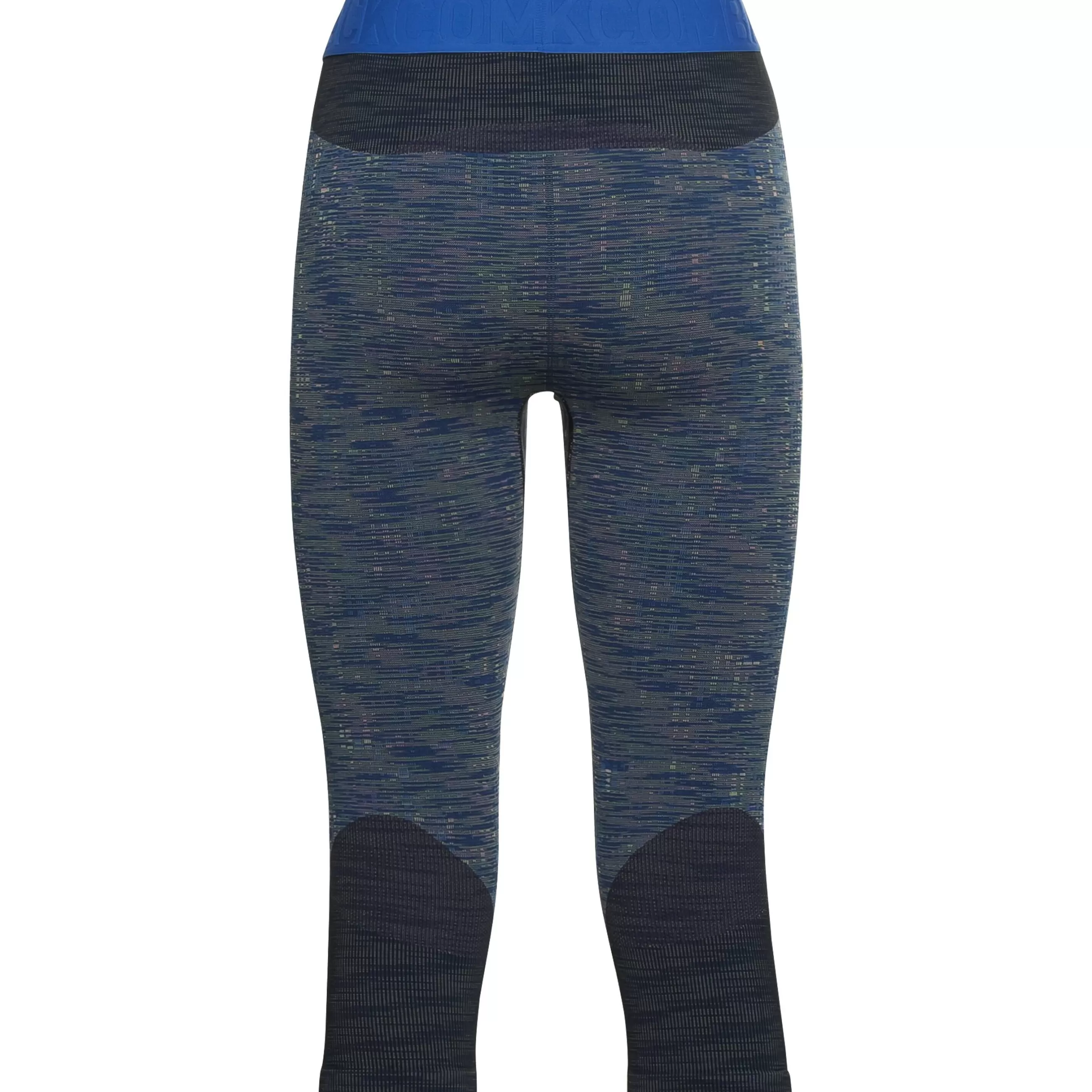 Base Layers^Odlo The Women's Blackcomb 3/4 Base Layer Bottoms Blue Tattoo - Space Dye