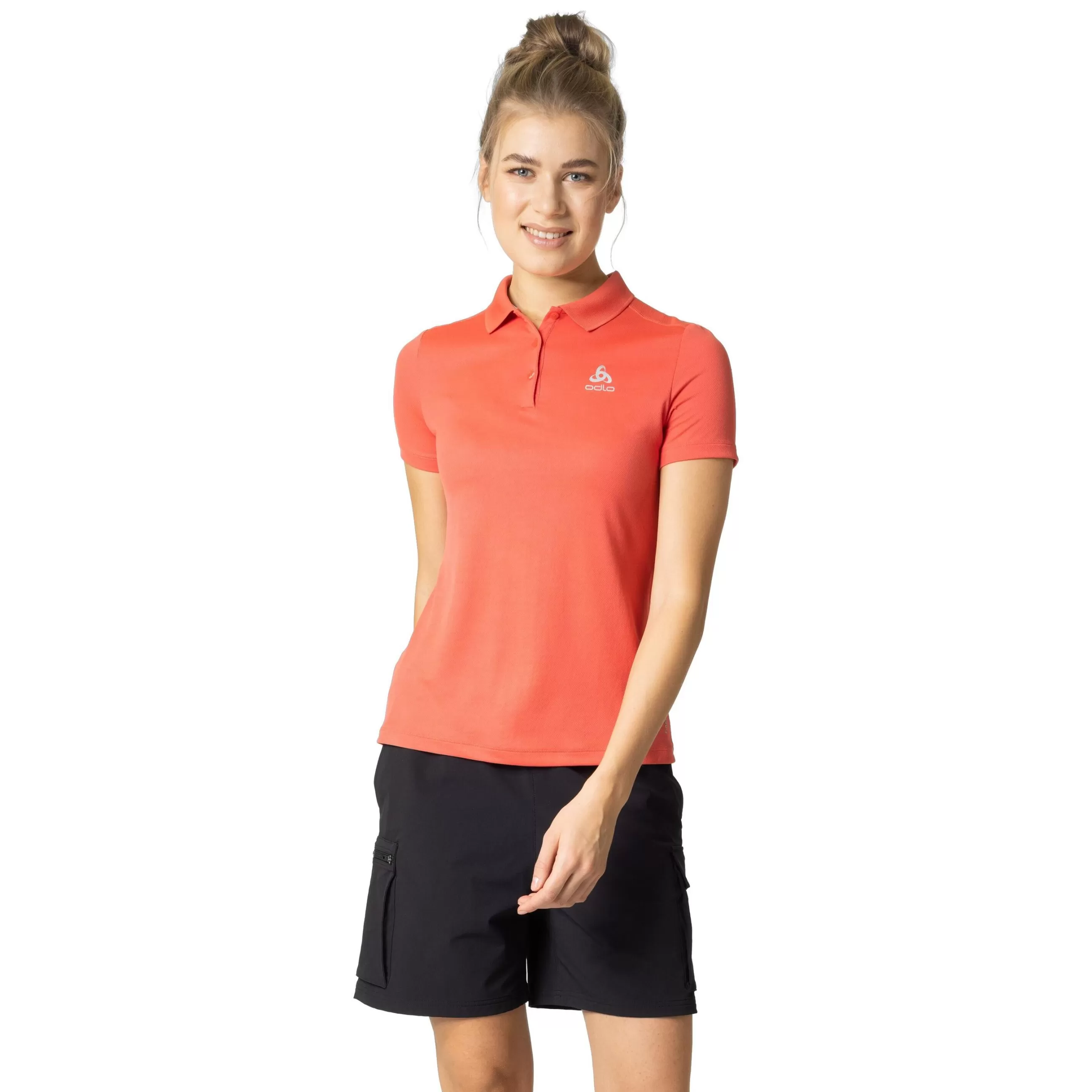 T-Shirts & Polos^Odlo The Women's F-Dry Polo Shirt Cayenne