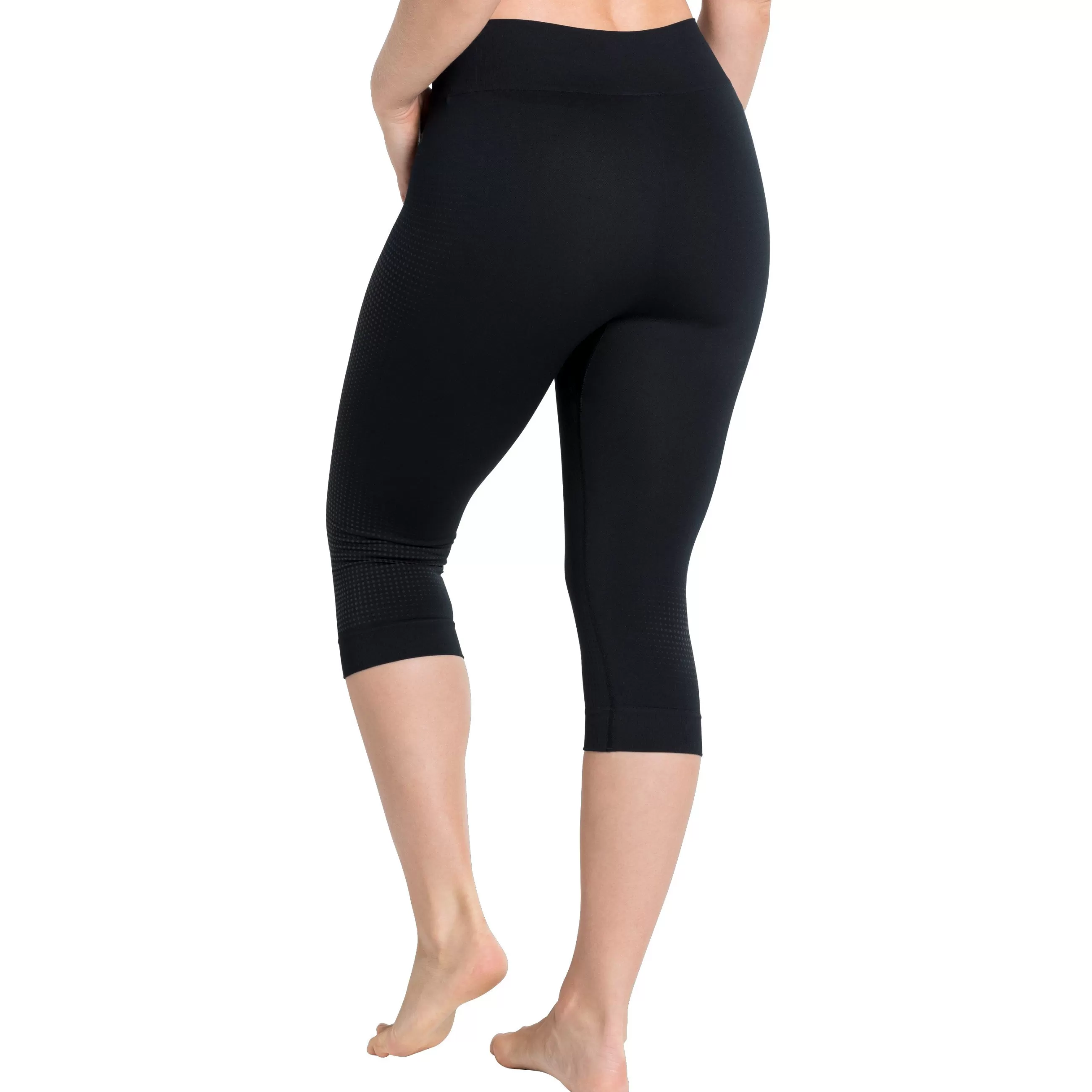Base Layers^Odlo The Women's Performance Warm Eco Base Layer 3/4 Pants Black - New Odlo Graphite Grey