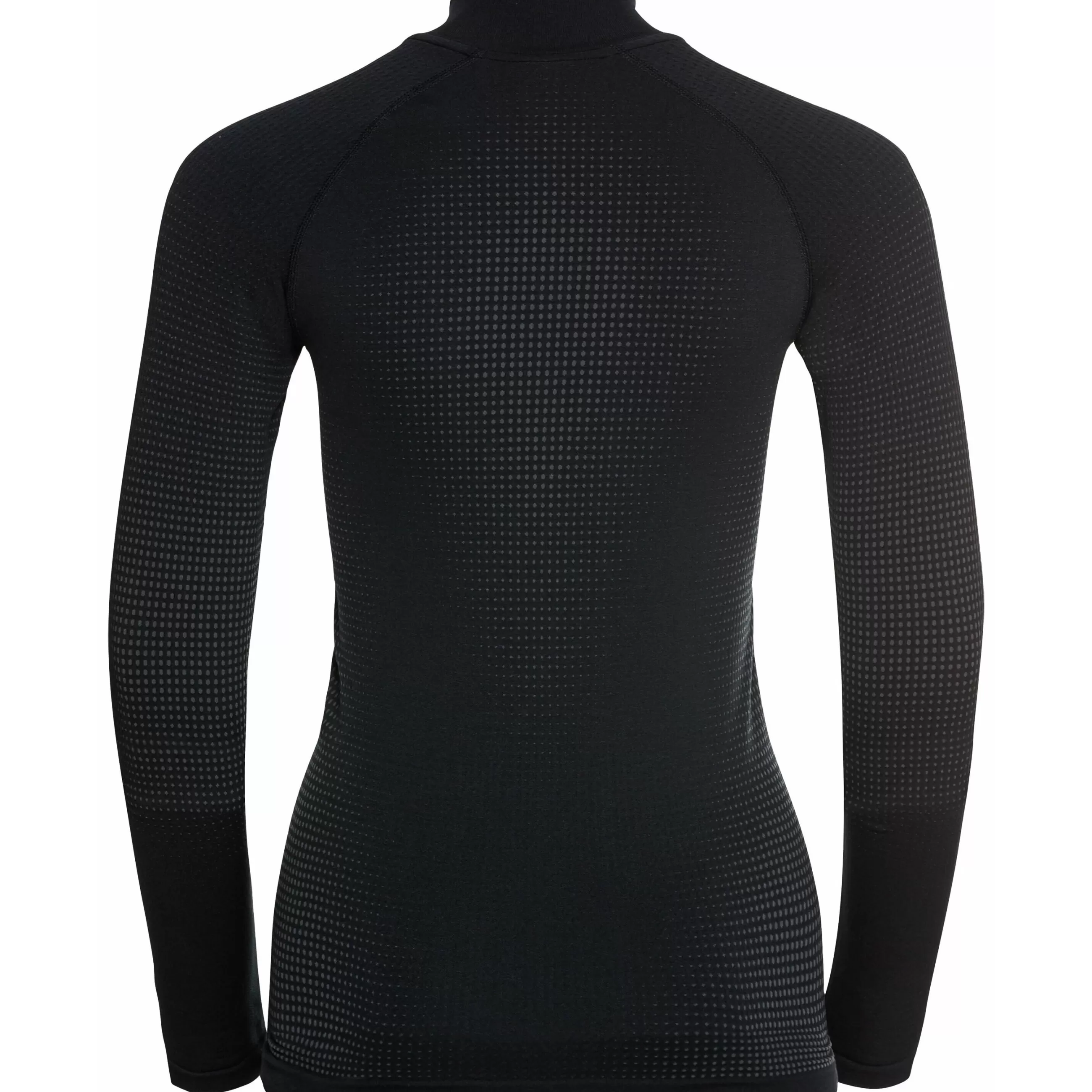 Base Layers^Odlo The Women's Performance Warm Eco Half-Zip Turtleneck Base Layer Top Black - New Odlo Graphite Grey