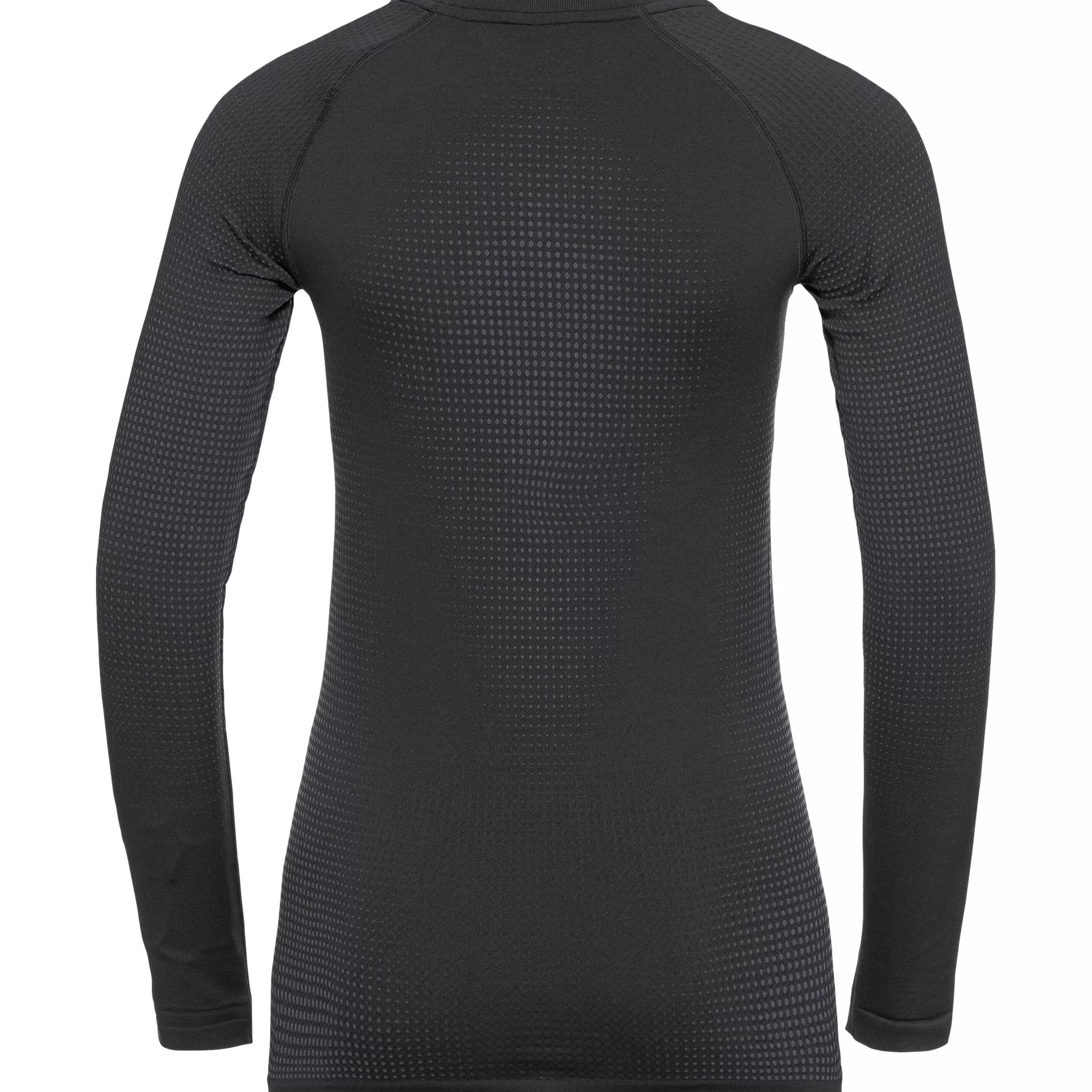 Base Layers^Odlo The Women's Performance Warm Eco Long Sleeve Base Layer Black - New Odlo Graphite Grey