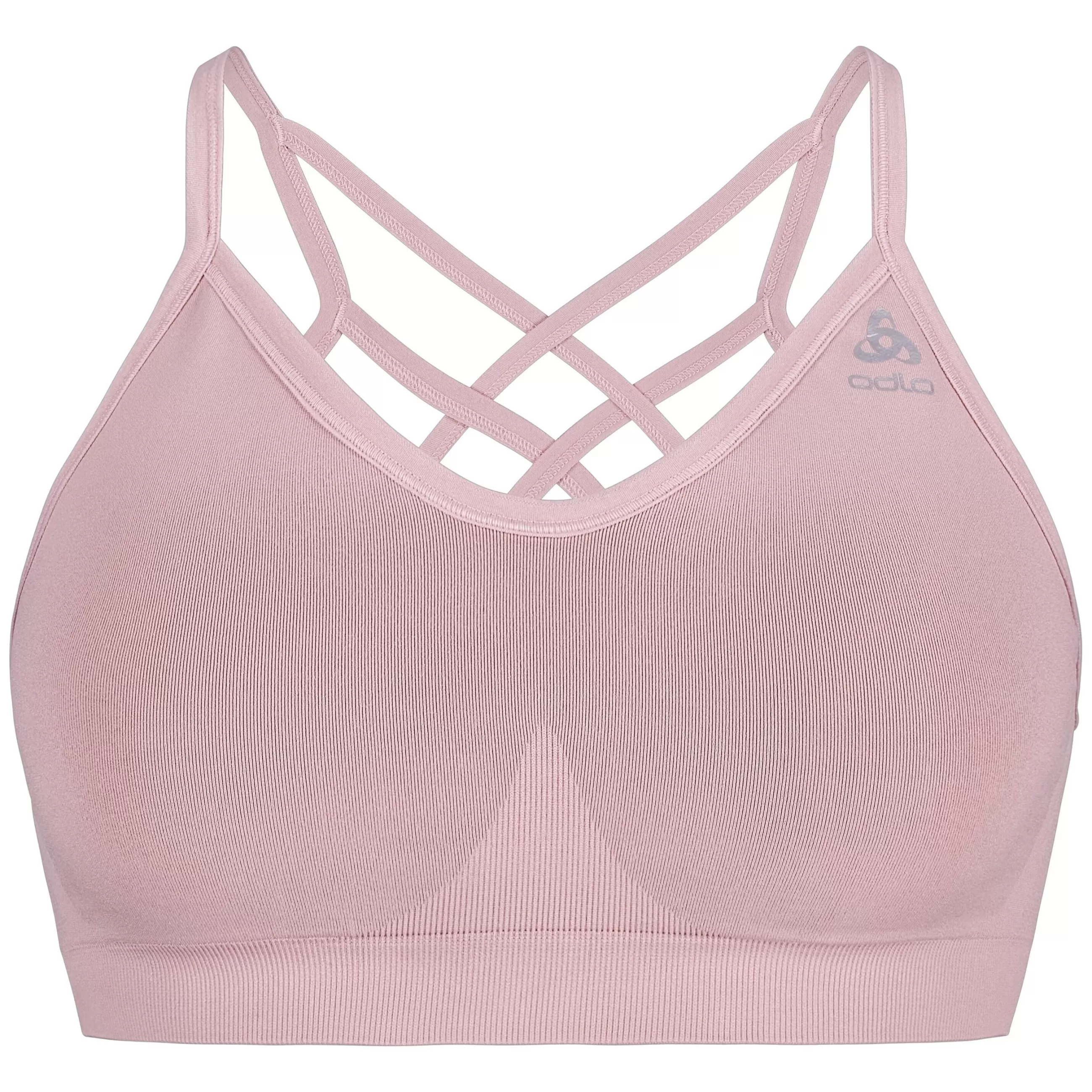 Sports Bras^Odlo The Women's Seamless Soft Sports Bra Pale Mauve - Grey Melange