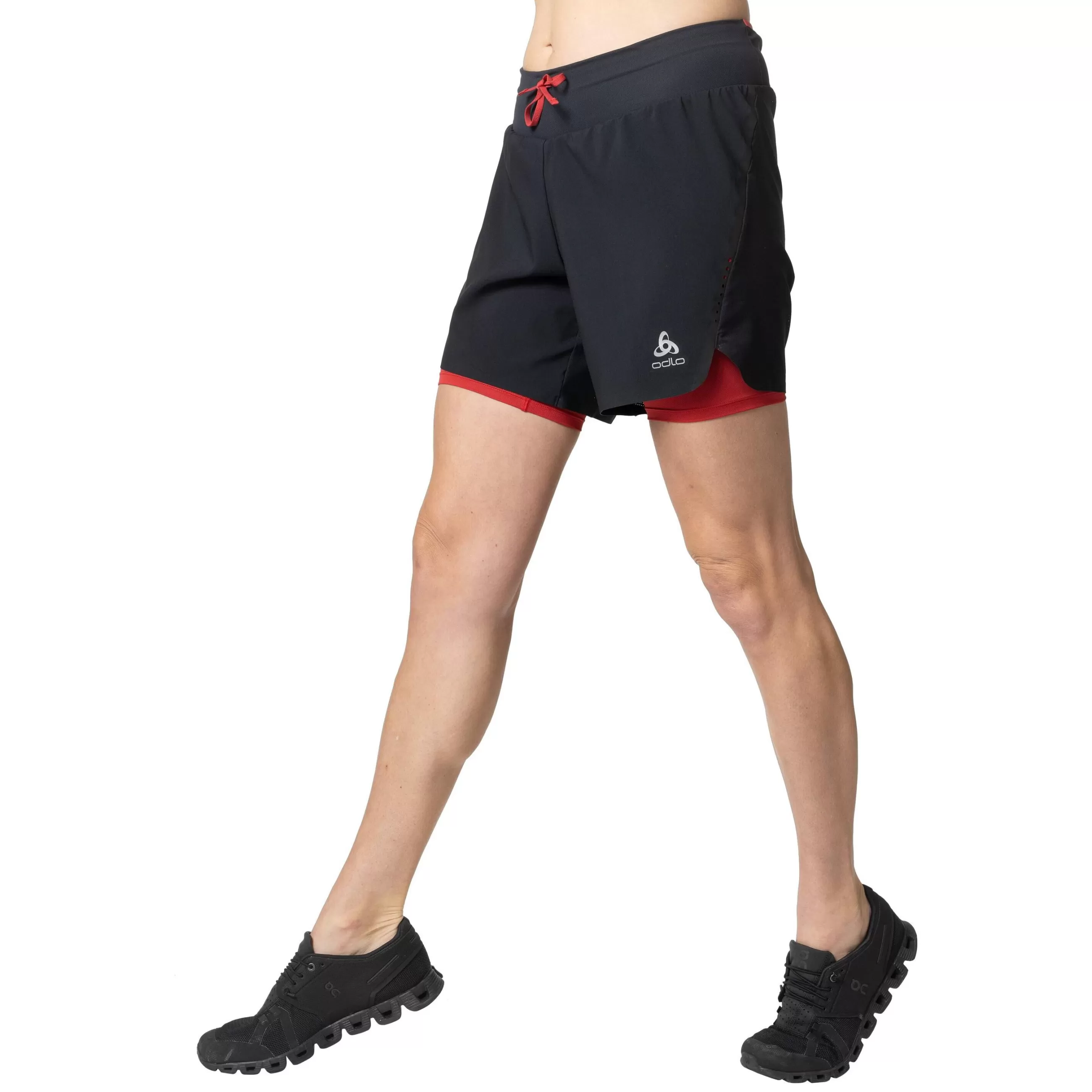 Shorts^Odlo The X-Alp 6-Inch Trail Running Shorts Black - American Beauty