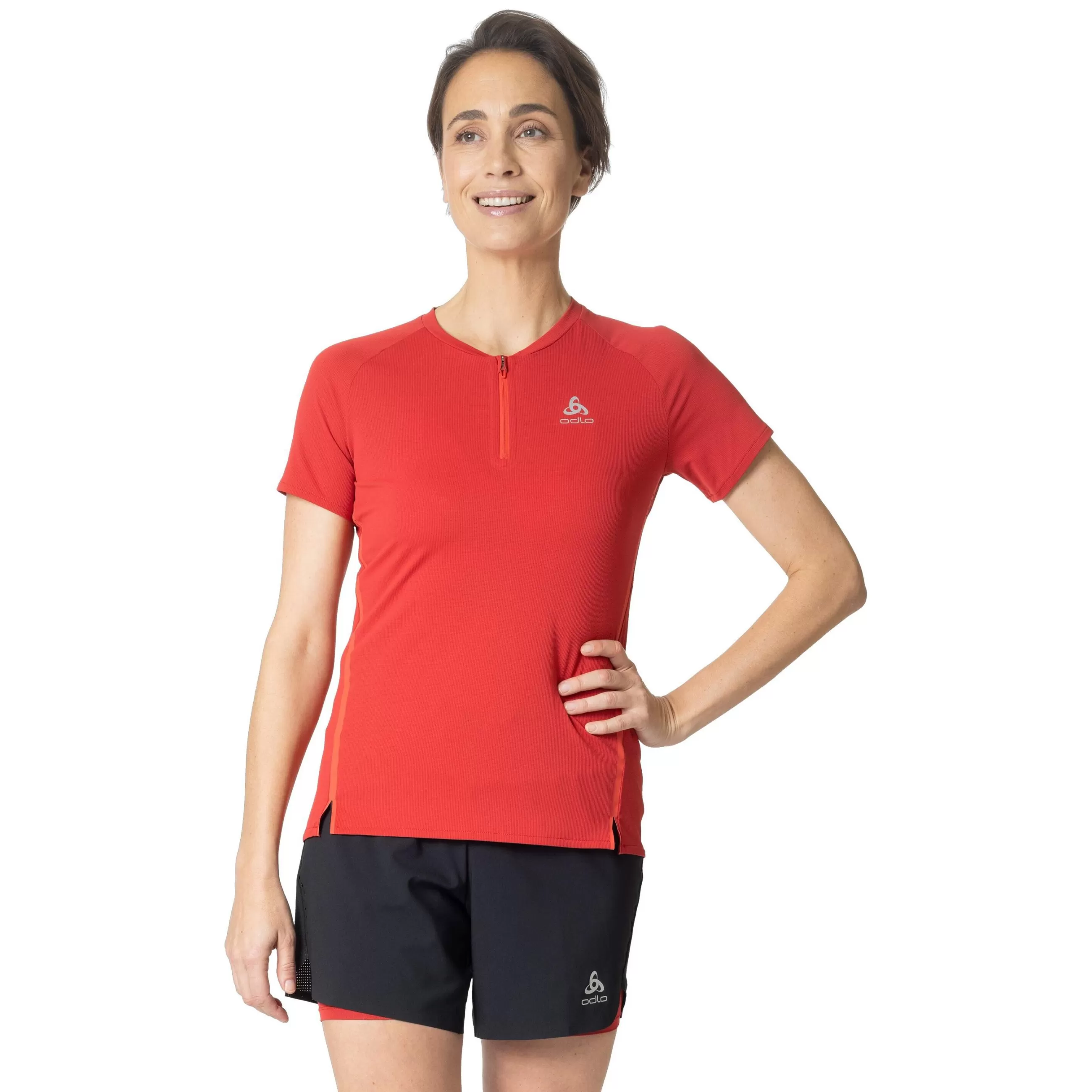 T-Shirts & Polos^Odlo The X-Alp Half-Zip Running T-Shirt American Beauty