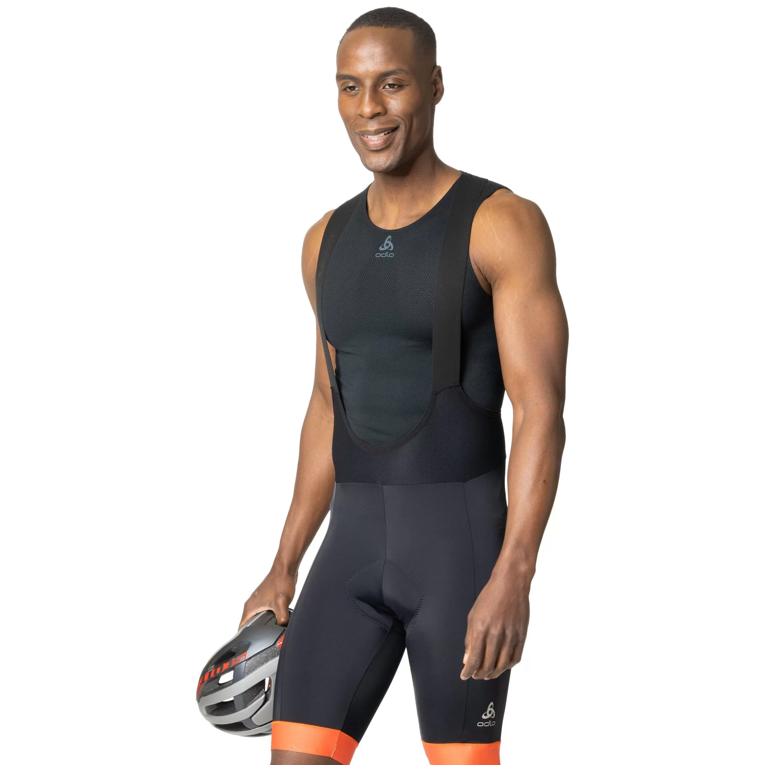 Shorts^Odlo The Zeroweight Bib Shorts Black - Firelight