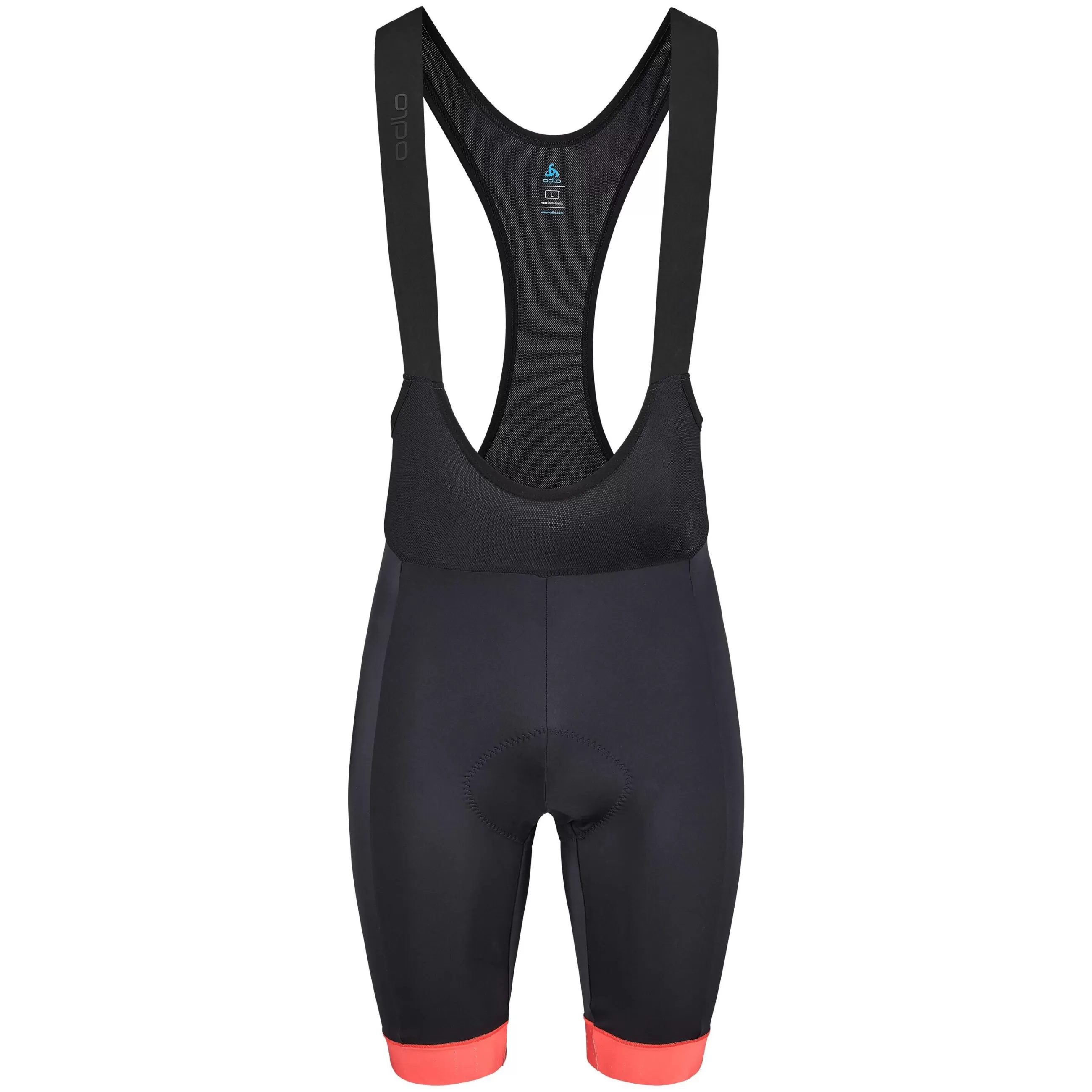 Shorts^Odlo The Zeroweight Bib Shorts Black - Firelight