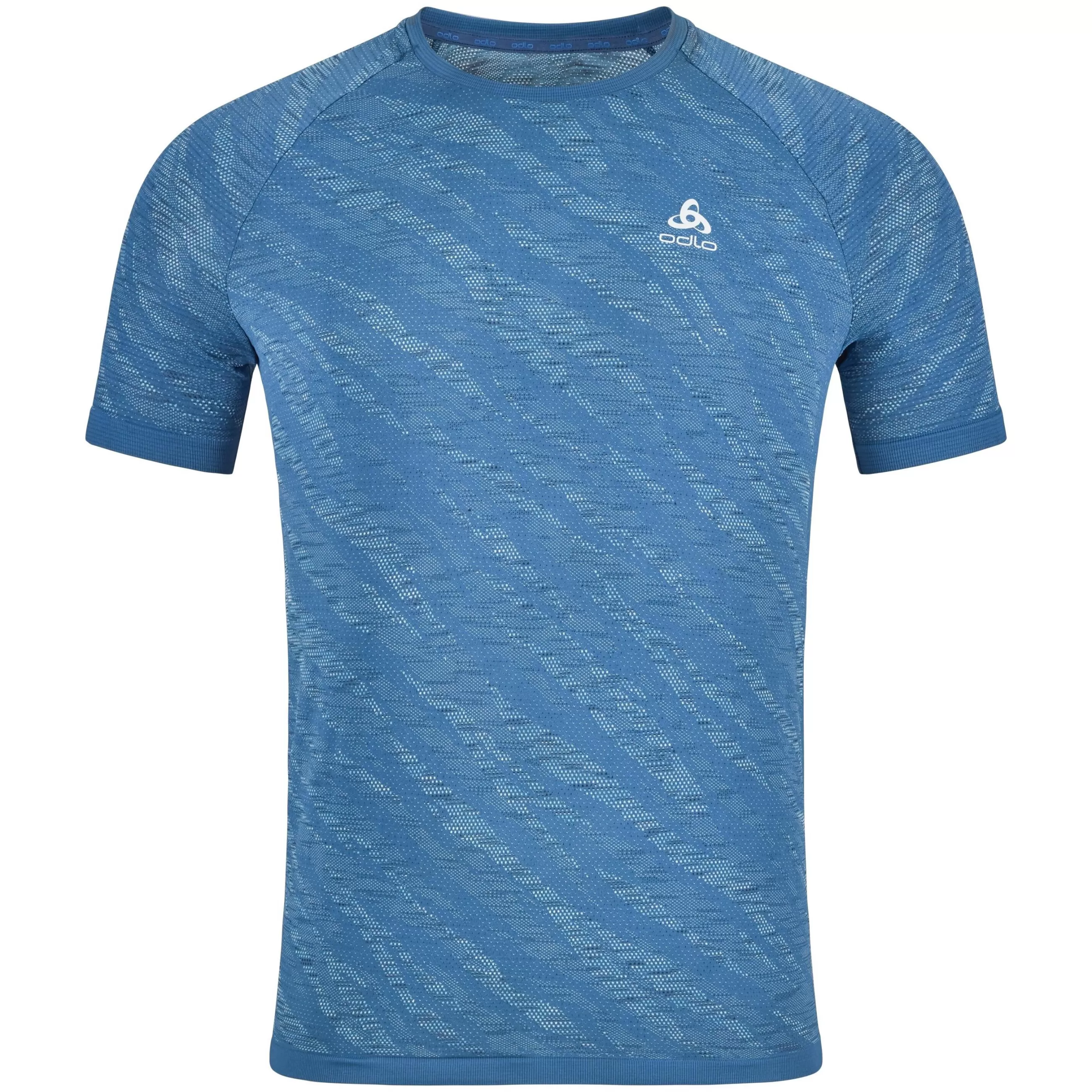 T-Shirts & Polos^Odlo The Zeroweight Ceramicool Running T-Shirt Blue Wing Teal - Space Dye