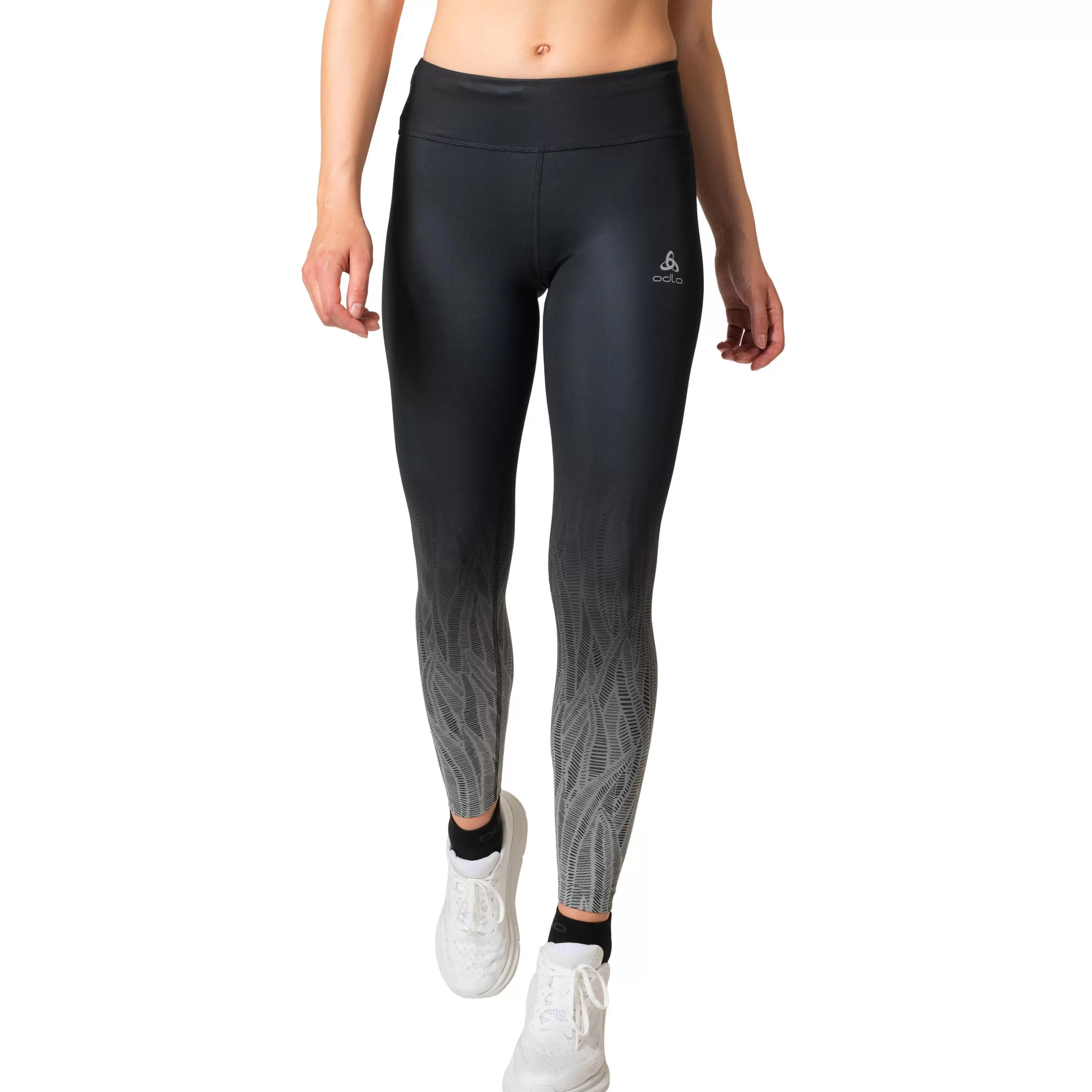 Pants & Tights^Odlo The Zeroweight Print Running Tights Black