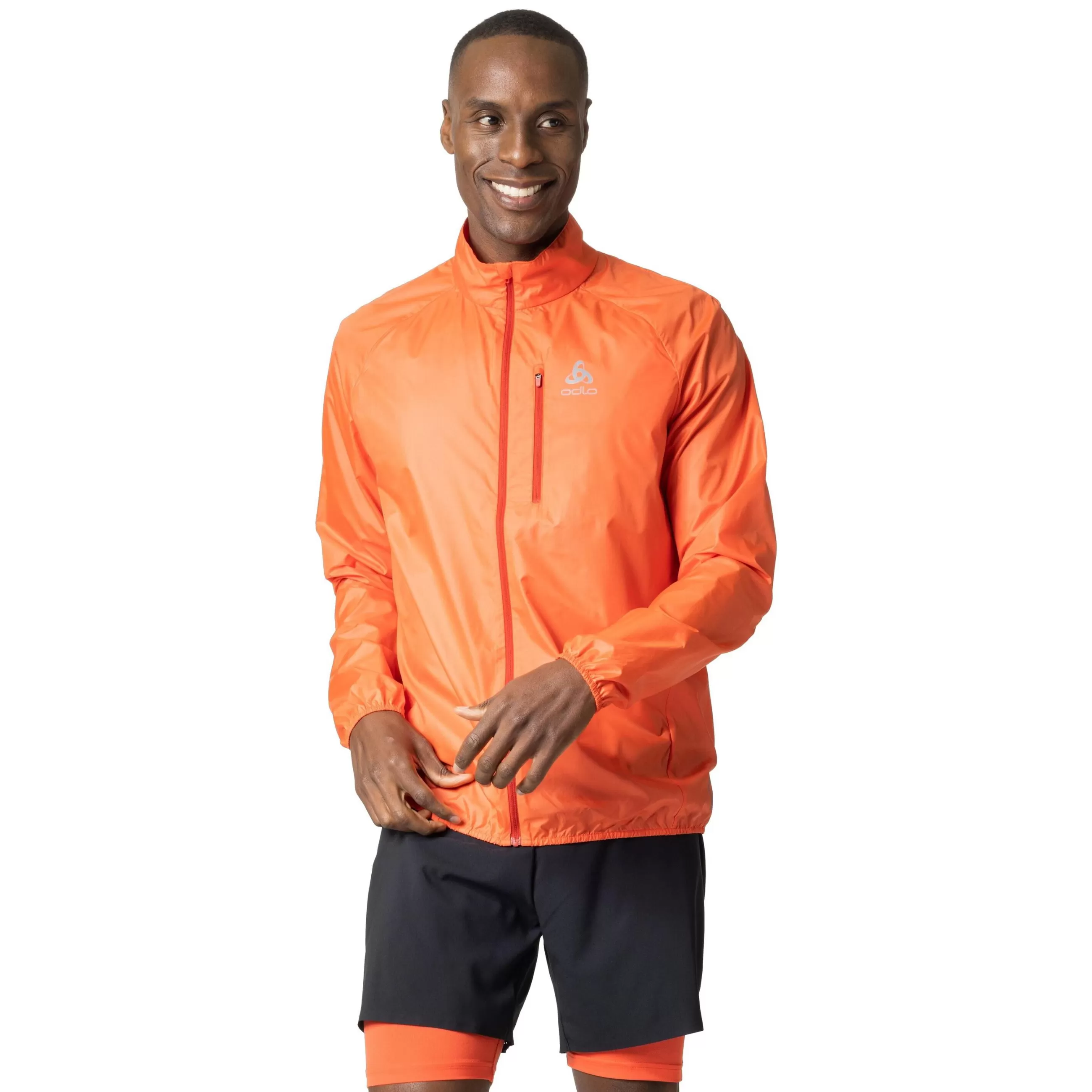 Jackets & Vests^Odlo The Zeroweight Running Jacket Firelight